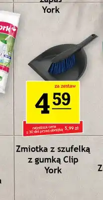 Gram Market Zestaw zmiotka z szufelką z gumką Clip York oferta