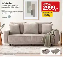 Black Red White Sofa Larisa 2 oferta