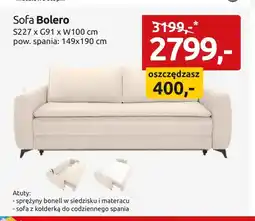 Black Red White Sofa Bolero oferta