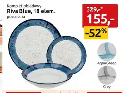Black Red White Komplet obiadowy Riva Blue 18 elementów oferta