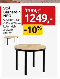 Black Red White Stół Bernardin Neo oferta
