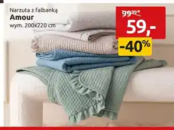 Black Red White Narzuta z falbanką Amour 200x220 cm oferta