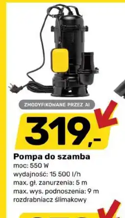 Bricomarche Pompa do szamba oferta
