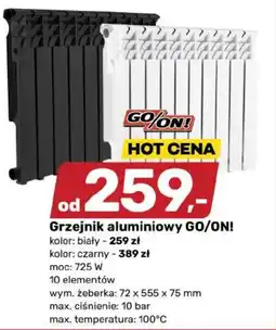 Bricomarche Grzejnik aluminiowy GO/ON! oferta