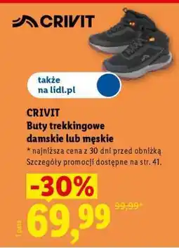 Lidl CRIVIT Buty trekkingowe damskie lub męskie oferta