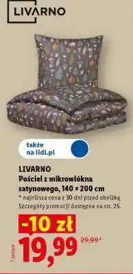 Lidl Livarno Pościel z mikrowłókna satynowego, 140 x 200 cm oferta