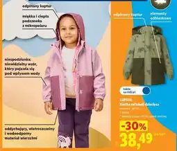 Lidl Lupilu Kurtka softshell dziecięca oferta