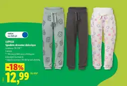 Lidl Lupilu Spodnie dresowe dziecięce oferta