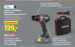 Lidl PARKSIDE PERFORMANCE Akumulatorowa wiertarko-wkrętarka udarowa, 20 V oferta