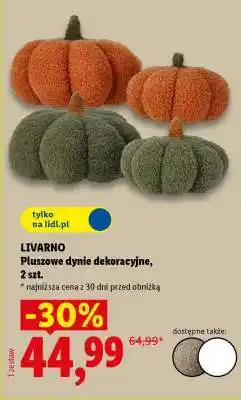 Lidl LIVARNO Pluszowe dynie dekoracyjne, 2 szt oferta