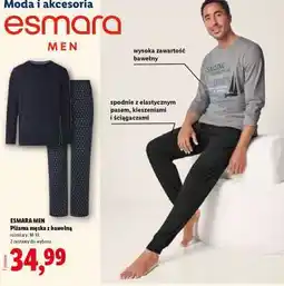 Lidl Esmara Men Piżama męska z bawełną oferta
