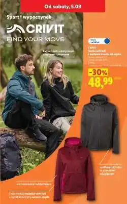 Lidl CRIVIT Kurtka softshell z kapturem damska lub meska oferta