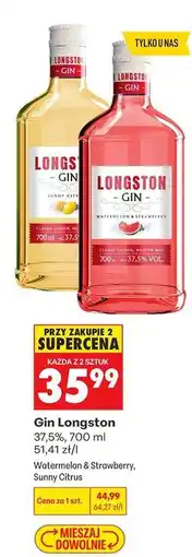 Biedronka GIN LONGSTON oferta