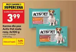 Biedronka Karma dla psa Activ Pet małe rasy, 4x100 g oferta