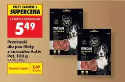 Biedronka Przekąski dla psa filety z kurczaka Activ Pet, 100 g oferta