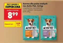 Biedronka Karma dla psów małych ras Activ Pet, 1,5 kg oferta