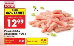 Biedronka Paski z fileta z kurczaka 400 g oferta