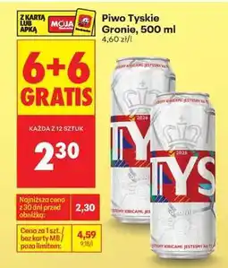 Biedronka Piwo Tyskie Gronie, 500 ml oferta