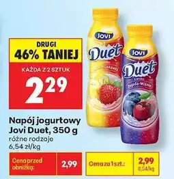 Biedronka Napój Jogurtowy Jovi Duet 350 g oferta