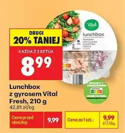 Biedronka Lunchbox z gyrosem Vital Fresh 210 g oferta