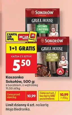 Biedronka Kaszanka Sokołów, 500 g oferta