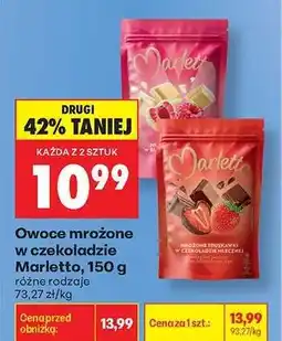 Biedronka Owoce mrożone w czekoladzie Marletto, 150 g oferta