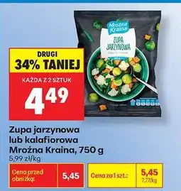 Biedronka Zupa jarzynowa lub kalafiorowa Mroźna Kraina , 750 g oferta