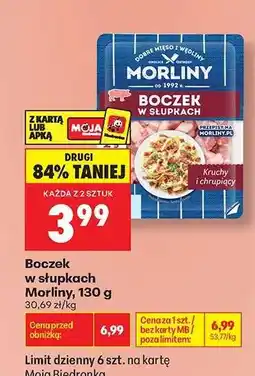 Biedronka Boczek w słupkach Morliny, 130 g oferta