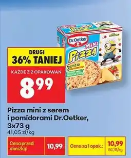Biedronka Pizza mini z serem i pomidorami Dr.Oetker 3x73 g oferta