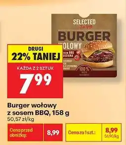 Biedronka Burger wołowy z sosem BBQ, 158 g oferta