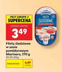 Biedronka Filety śledziowe w sosie pomidorowym Marinero, 170 g oferta