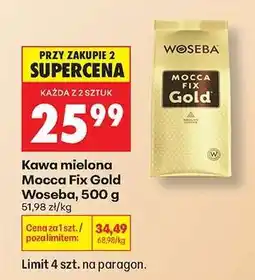 Biedronka Kawa mielona Mocca Fix Gold Woseba 500 g oferta