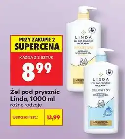 Biedronka Żel pod prysznic Linda, 1000 ml oferta