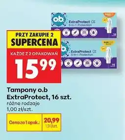 Biedronka Tampony o.b ExtraProtect, 16 szt oferta