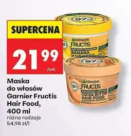 Biedronka Maska do włosów Garnier Fructis Hair Food, 400 ml oferta