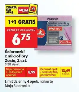 Biedronka Ściereczki z mikrofibry Zosią, 2 szt oferta