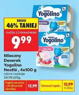Biedronka Mleczny Deserek Yogolino Nestlé, 4x100 g oferta