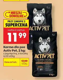 Biedronka Karma dla psa Activ Pet, 2 kg oferta