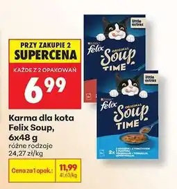 Biedronka Karma dla kota Felix Soup, 6x48 g oferta