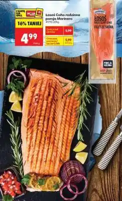 Biedronka Łosoś Coho rodzinna porcja Marinero oferta