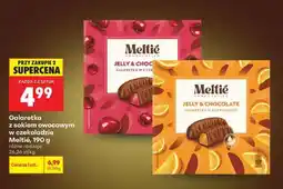 Biedronka Galaretka z sokiem owocowym w czekoladzie Meltié, 190 g oferta