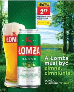 Biedronka Piwo Łomża jasne pełne, 500 ml oferta