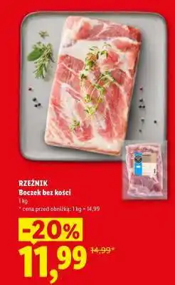 Lidl RZEŹNIK Boczek bez kości oferta