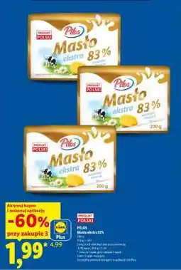 Lidl PILOS Masło ekstra 83% oferta