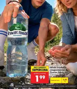 Biedronka Woda źródlana niegazowana Żywiec Zdrój, 6x1,75 l oferta