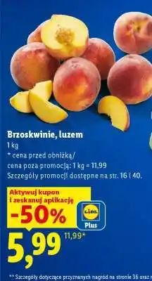 Lidl Brzoskwinie, luzem oferta