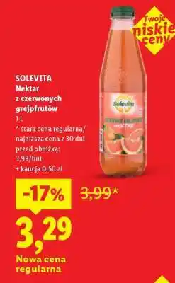 Lidl SOLEVITA Nektar z czerwonych grejpfrutów oferta