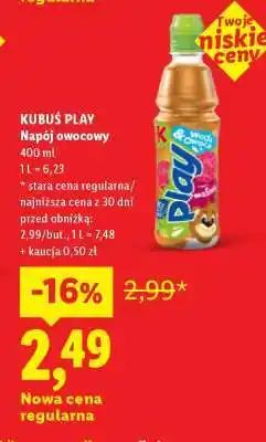 Lidl KUBUŚ PLAY Napój owocowy oferta