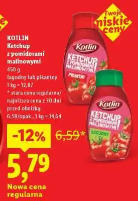 Lidl KOTLIN Ketchup z pomidorami malinowymi oferta
