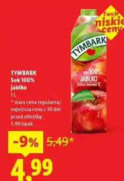 Lidl TYMBARK Sok 100% jabłko oferta